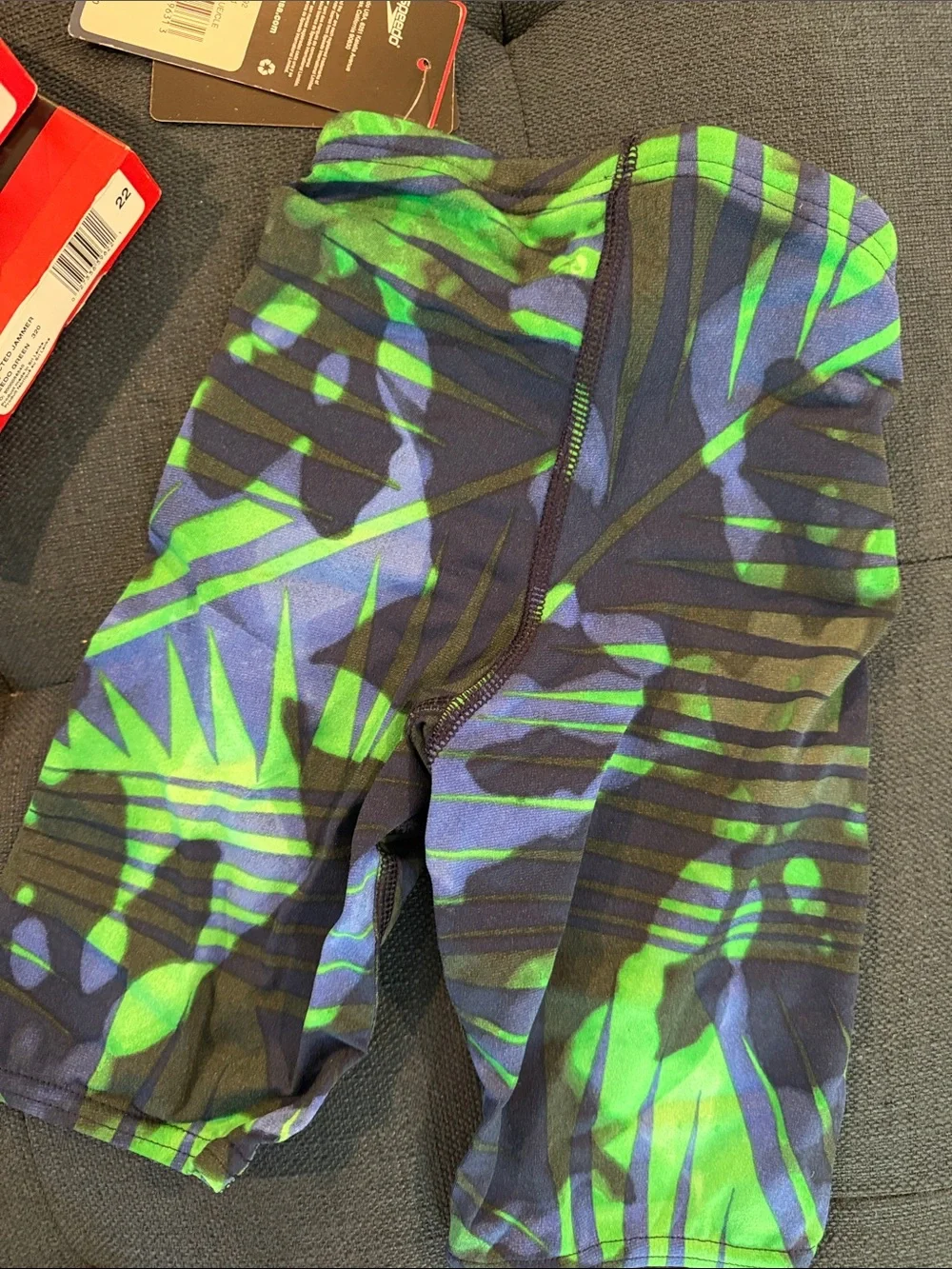 Speedo Youth Green/Blue Swim trunk set Jammer Endurance 22 waist set of 2 bundle